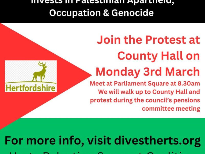 Join the protest at County Hall in Hertford on 3&nbsp;March!