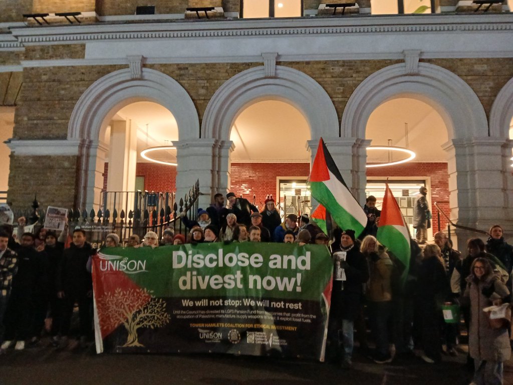 Tower Hamlets Council commits to divest from companies enabling Israel’s&nbsp;crimes